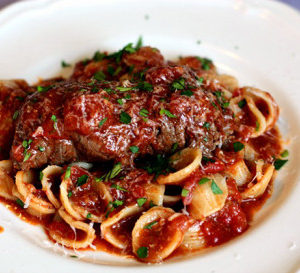 Bracciole et ses orecchiette artisanales fraiches