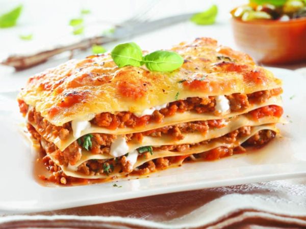 Lasagne alla Parmiggiana et sa petite salade verte