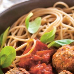 Polpettine de Lombardie (au gorgonzola AOP) et spaghetti frais aux œufs artisanaux frais