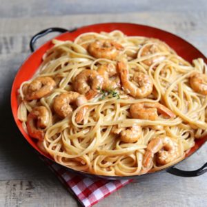 Spaghetti aux gambas